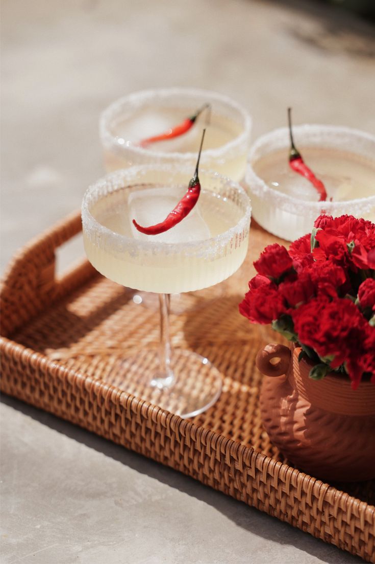 Tequila cocktail served at an event