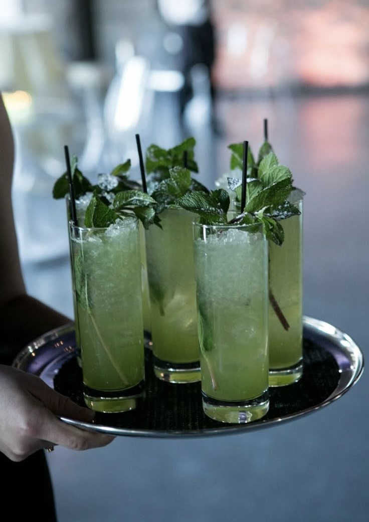 Tropical rum cocktail served with garnish