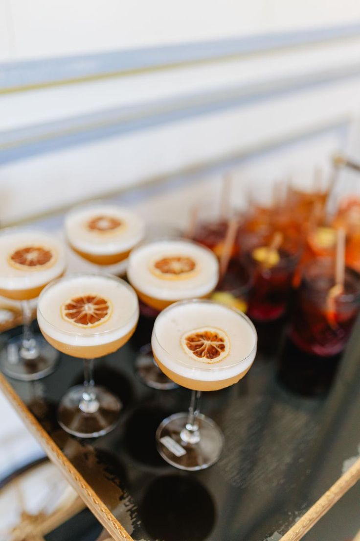 Guest experience cocktail menu