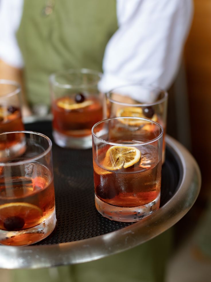 Beautiful cocktail presentation